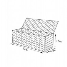 Габион ГСИ-К-1,5х0,5х0,5-С100-2,7-Ц