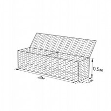Габион ГСИ-К-2,0х0,5х0,5-С80-3,0/4,0-ЦП