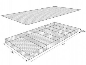 Габион ГСИ-М-4,0х2,0х0,23-С80-3,0-Ц