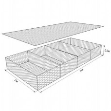 Габион ГСИ-М-4,0х2,0х0,5-С60-2,4-Ц