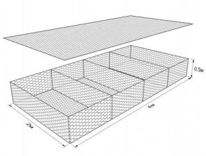 Габион ГСИ-М-4,0х2,0х0,5-С80-2,7-Ц
