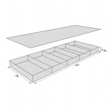 Габион ГСИ-М-5,0х2,0х0,3-С80-3,0-Ц