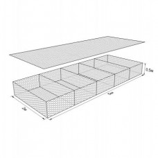 Габион ГСИ-М-5,0х2,0х0,5-С80-3,0-Ц