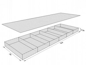 Габион ГСИ-М-6,0х2,0х0,3-С60-2,4-Ц