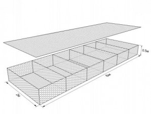 Габион ГСИ-М-6,0х2,0х0,5-С60-2,7/3,7-ЦП
